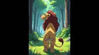 The clever Goat #shorts #lion #funnycartoon  #funny  #animation  #cute  #shorts