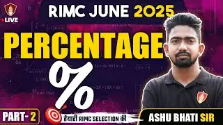 RIMC Maths Percentage | RIMC Exam 2025 | Best RIMC Online Coaching