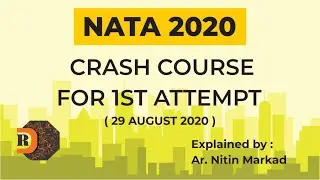 Crash Course for 1st attempt of NATA 2020 (29th Aug)