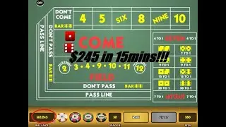 Don't Come/Pass with Max Odds Strategy Tested