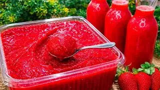 يستاهل التريند 🔴 معلقة وحبه ميه دوبيه وقدميه🍓اوعى تفرزيها ❌بفكرة عبقرية❗عصير الفراولة المركز لرمضان