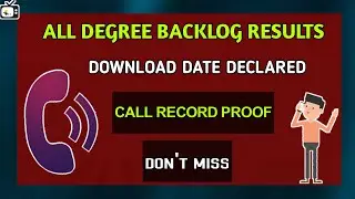 degree 12345 backlog results date call record proof| degree backlog results 2020|bhuwantv
