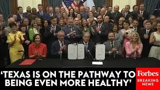 JUST IN: Texas. Gov. Greg Abbott Speaks About The Make Texas Healthy Again Act With RFK Jr.