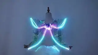 LED Light Up Wings Costume &ndash; Glowing Angel Fairy Wings for Dance, Stage Performance & Party Events