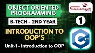 Lec 1 | Introduction to OOP's | OOPM B-Tech 2nd Year