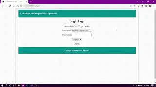 College Management System - Dot NET Project with source code