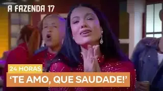 Bateu a saudade! Rayane Figliuzzi chora ao som de Belo durante a festa | A Fazenda 17