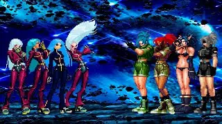 [KOF Mugen] Kula Diamond Team vs Leona Heidern Team
