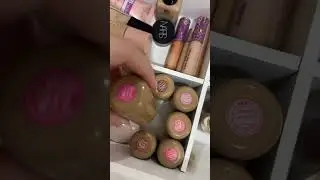 Organizing my vanity 💗 #asmr #organizer #organize #vanity #organization