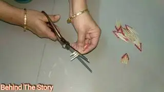 How to make flower With Matchstick. Indian handmade.