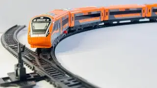 Unboxing Orange Vande Bharat Train Set with Track Changer | Centy Toys Nav Bharat Express Train Set
