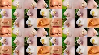Latest Gold Nose Ring Design 2026 / Gold Nose Pin New Design /Gold Nose Nathiya Designs |