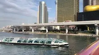 HOTALUNA, water bus bound for Odaiba, leaving from Asakusa