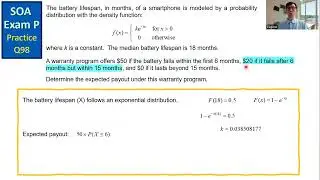 SOA Exam P Practice Q98