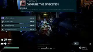 Solo Capture Species ID 006 (Squid) | Nightmare Difficulty | Species: Unknown