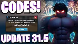 &iexcl;NUEVO! &iexcl;C&Oacute;DIGOS DE LA ACTUALIZACI&Oacute;N 31.5 PARA GYM LEAGUE! C&Oacute;DIGOS DE ROBLOX PARA GYM LEAGUE