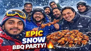 Itni snow mein BBQ party 😲| Sardi tou buhat lagi par maza bhi buhat aya 🤣