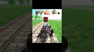Car vs Train 😱 | Indian Bike Driving 3D Challenge | Train Accident 💥#shortsfeed #indianbikedriving☠️