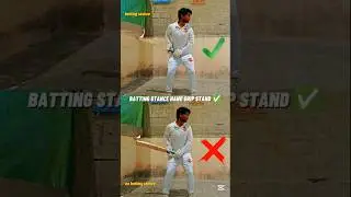 Batting stance & hand grip ‼️ BAT HAND STAND ✅⚠️ #cricket #batman #batting #bowling #ball #tips #ipl