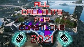 All callouts for the map of Coastline- Rainbow Six Siege ps4