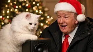 Trump Turns On Christmas Music &mdash; Cat Touches the Beat 🎄🐾