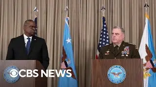 Pentagon officials pledge to continue supporting Ukraine after Russia escalates attacks | full video
