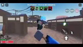 RANDOMIZER Roblox Aimblox going on a rampage with my melee weapon