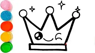How To Draw a Crown Drawing | Crown Drawing For Kids | Beautiful Crown Drawing