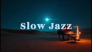 Slow Jazz vol.3. Smooth & Elegant vibes / Moonlit Desert Piano & Saxophone  Relaxing Night Jazz