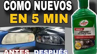 Restaura tus faros sin herramientas FACIL Y RÁPIDO 🧽🧼 🚗🚙 / Turtle Wax 2024