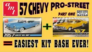 AMT 57 CHEVY PRO STREET MODEL CAR KIT BUILD