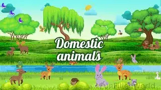 Domestics Animals || Kids Learning #education