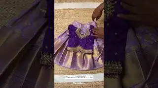 Purple Lavendar Trending colour combo pattu pavadai 😍 Whatsapp 6374961982 to order. #pattupavada