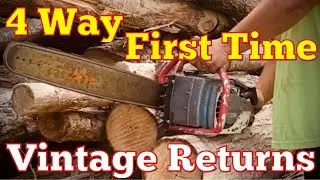 Testing The 4 Way!  First Time!  Homelite XL-700 Chainsaw Got Some Action!