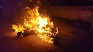 Bhogi mantalu#campfire🔥#slow motion video