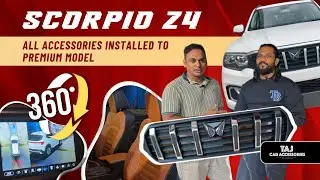 “Scorpio Z4 la Top Model Look Setup!🔥 Full Accessories Fitted @ Taj Car Accessories Chennai 💥” #car 