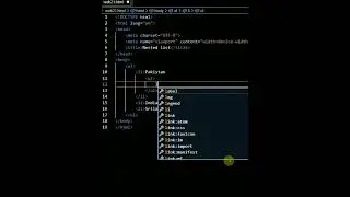 nested list in html