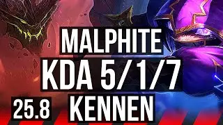 MALPHITE vs KENNEN (TOP) | 5/1/7 | KR Diamond | 25.8