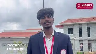 Student Testimonial Aranganathan Shares His B.Arch Experience at McGan&rsquo;s Ooty School of Architecture