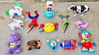Doraemon Spiderman & Dinosaur all playing together