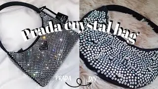 DIY PRADA crystal bag| easy tutorial with low price