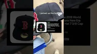 Found a RARE 2018 Red Sox World Series Hat at Goodwill 💰⚾ #redsox #goodwill #shorts