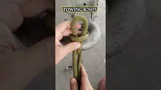 CAR TOWING KNOT: How to tie a hitch knot that is easy to untie #shorts #shortvideos