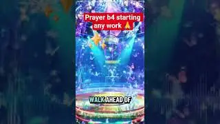 Prayer before starting work 🙏