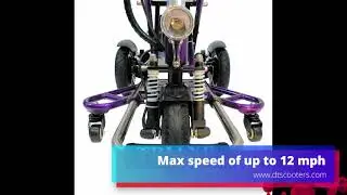 Triaxe Sport Folding 3-Wheel Mobility Scooter - from DT Scooters