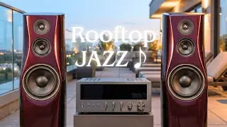 Evening Rooftop Jazz | Calm Jazz for City Living (No Talking)