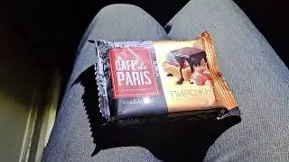 Обзор и дегустация твор.пирожного Cafe de Paris с вафлей и карам.-сливочной начинкой (19.03.2024)