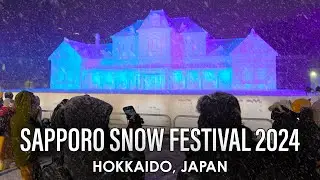 Exploring Japan’s Biggest Snow Festival さっぽろ雪まつり | Sapporo Hokkaido, Japan 🇯🇵 2 Hour Walk 【4K ASMR】