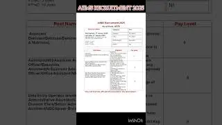 AIIMS Recruitment 2025 &ndash; 4576 Group B & C Posts through CRE