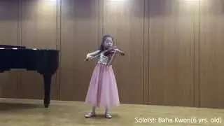 BaHa Kwon (aged 6) Viotti Violin Concerto No 23 (Mar. 25, 2018)